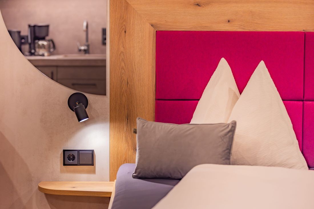Detailaufnahme Bett